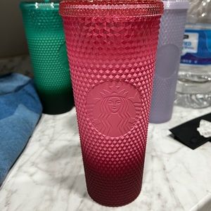 Tri toned studded Starbucks cup